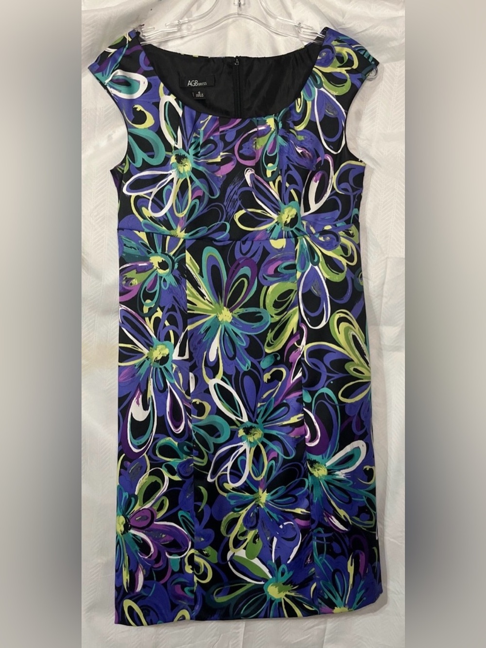 AGB  $14  Today  Floral Midi Dress Vibrant  color Sleeveless dress Size 6